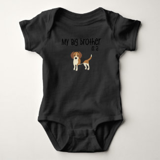Mijn Big Brother is een Beagle, Baby shower Gift,  Romper