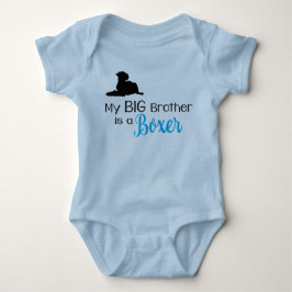 Mijn Big Brother is een Boxer Dog Baby-pak Romper