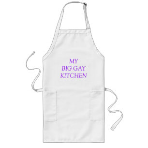 Mijn Big Gay Kitchen apron Lang Schort