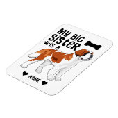 Mijn Big Sister is een Sint Bernard Magneet (Linkerzijde)