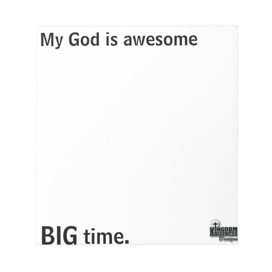 Mijn Big Time Collectie Notitieblok (Voorkant)