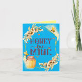 Mijn Bij op Valentijnsdag Vouw Kerstkaart Feestdagen Kaart (Voorkant)