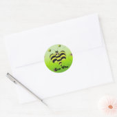 Mijn Bij Ronde Sticker (Envelop)