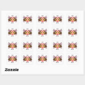 Mijn Bij Zijn, Honingbijen Vierkante Sticker (Vel)