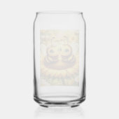 Mijn Bij Zonnebloem Blikvorm Glas (Voorkant)