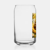Mijn Bij Zonnebloem Blikvorm Glas (Links)