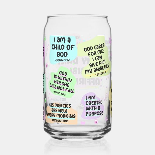 Mijn bijbel bevestigingen blikvorm glas (Rechts)