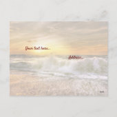 Mijn Bijbel Christelijk gedicht met Sunset Beach Feestdagenkaart (Achterkant)