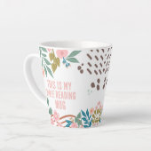 Mijn Bijbellezen Bloemen Abstracte Naam Latte Mok (Linkerhoek)