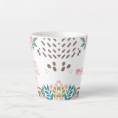 Mijn Bijbellezen Bloemen Abstracte Naam Latte Mok (Voorkant)