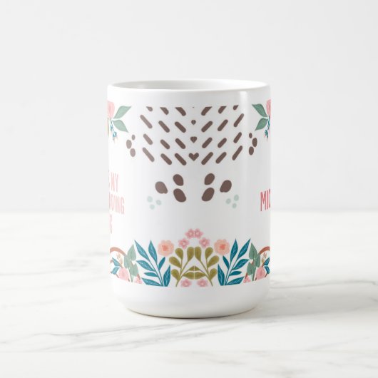 Mijn Bijbellezen Bloemen Abstracte Naam Magische Mok (Midden)