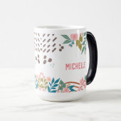 Mijn Bijbellezen Bloemen Abstracte Naam Magische Mok (Voorkant rechts)