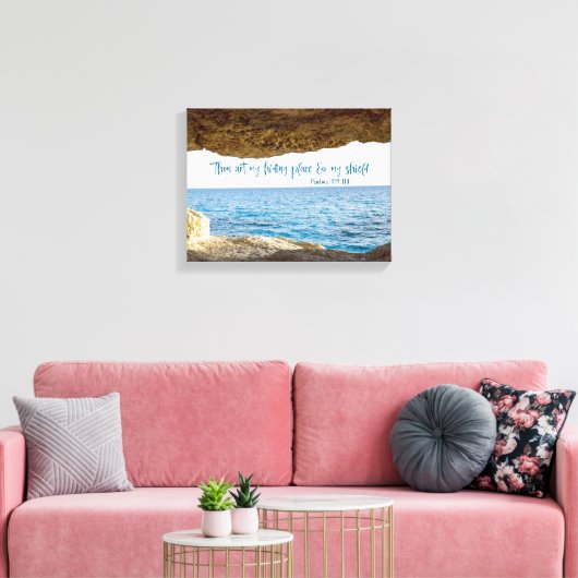 Mijn Bijbelversie verbergen Canvas Afdruk (Insitu (Woonkamer))