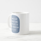 Mijn bijdrage aan het leven Motivatie Koffiemok (Voorkant links)