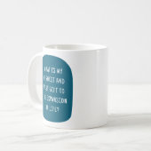 Mijn bijdrage aan het leven Motivatie Koffiemok (Voorkant links)