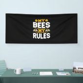 Mijn bijen mijn regels spandoek (Beurs)
