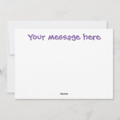 Mijn bijfje schattige valentijnsdag kolibrie bij feestdagenkaart (Achterkant)