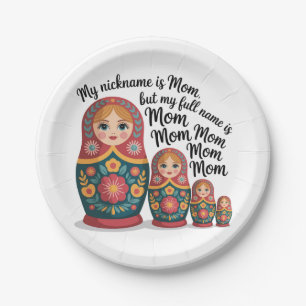 Mijn bijnaam is mama, maar mijn volledige naam is papieren bordje