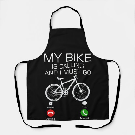 Mijn bike belt en ik moet fietsen voor een fietser schort (Voorkant)