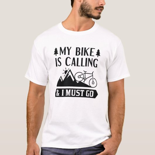 Mijn bike belt en ik moet gaan. t-shirt (Voorkant)