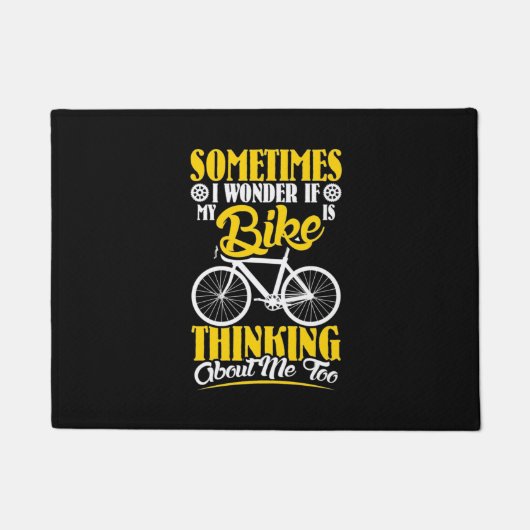 Mijn bike denkt over mij deurmat (Voorkant)