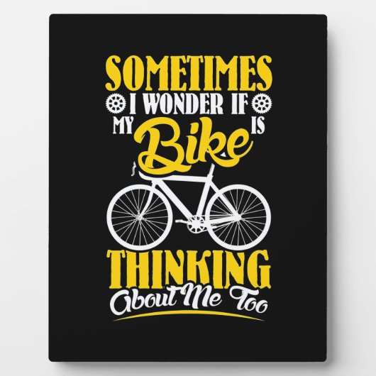 Mijn bike denkt over mij fotoplaat (Voorkant)
