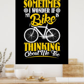 Mijn bike denkt over mij poster (Keuken)
