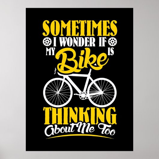 Mijn bike denkt over mij poster (Voorkant)