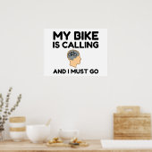 Mijn bike roept poster (Keuken)