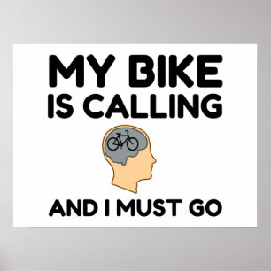 Mijn bike roept poster
