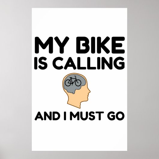 Mijn bike roept poster (Voorkant)