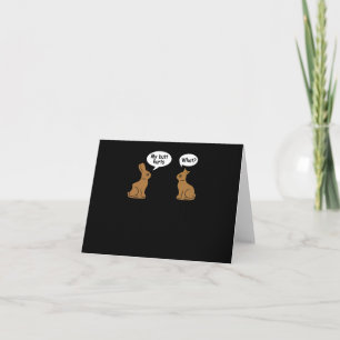 Mijn Billen Pijnigen Chocolade Konijn Konijn Pasen Kaart