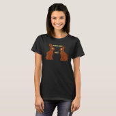 Mijn Billen Pijnigen Chocolade Konijn Pasen T-shirt (Voorkant volledig)