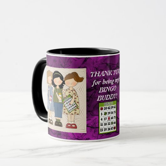 Mijn Bingo Buddy 2 Mok (Voorkant links)