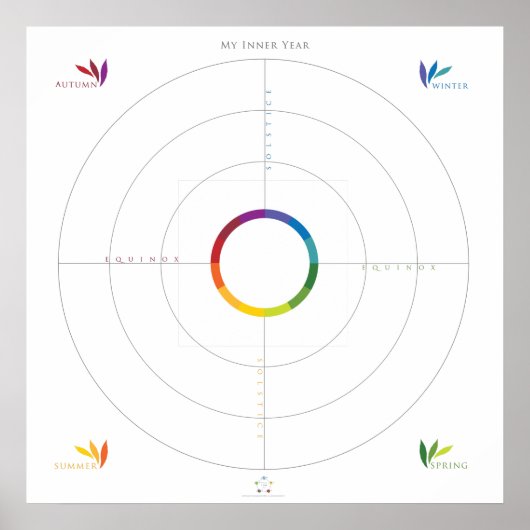 Mijn binnenjaar Mandala Poster (Voorkant)