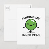 Mijn binnenste erwten vinden briefkaart (Voorkant / Achterkant)