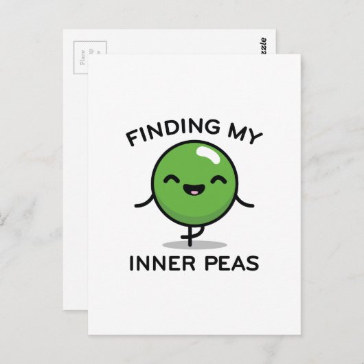 Mijn binnenste erwten vinden briefkaart (Voorkant / Achterkant)