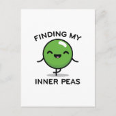 Mijn binnenste erwten vinden briefkaart (Voorkant)