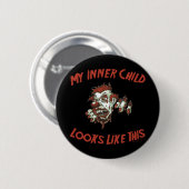 Mijn binnenste kind ronde button 5,7 cm (Voorkant /achterkant)