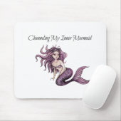 Mijn binnenste zeemeermin kanaliseren muismat (Met muis)