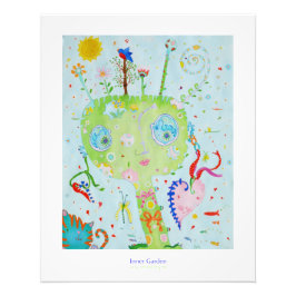 Mijn binnentuin foto afdruk