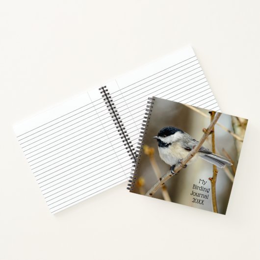 Mijn Birding Journal Chickadee Spiral-laptop Notitieboek (Binnen)
