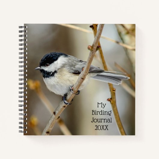 Mijn Birding Journal Chickadee Spiral-laptop Notitieboek (Voorkant)