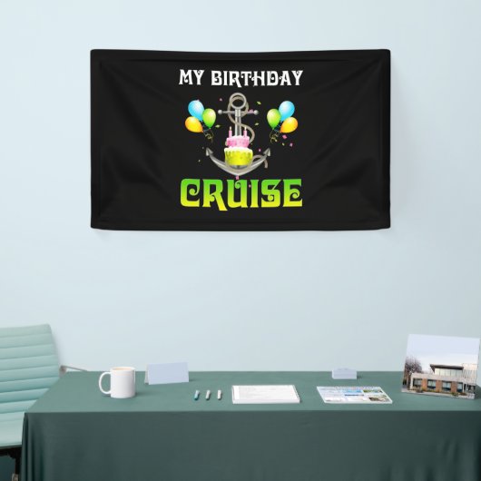 Mijn Birthday Cruise - Funny Cruising Spandoek (Beurs)