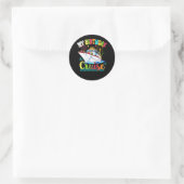 Mijn Birthday Cruise Ship Cake Cruising Bday Ronde Sticker (Tas)