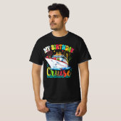 Mijn Birthday Cruise Ship Cake Cruising Bday T-shirt (Voorkant volledig)