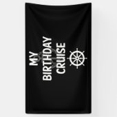 Mijn Birthday Cruise Ship Spandoek (Verticaal)