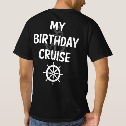 Mijn Birthday Cruise Ship T-shirt (Achterkant)