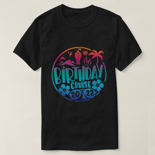 Mijn Birthday Cruise T Shirt voor mannen, vrouwen  (Design voorkant)