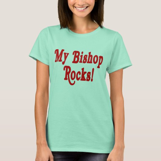 Mijn bisschop Rocks T-shirt (Voorkant)